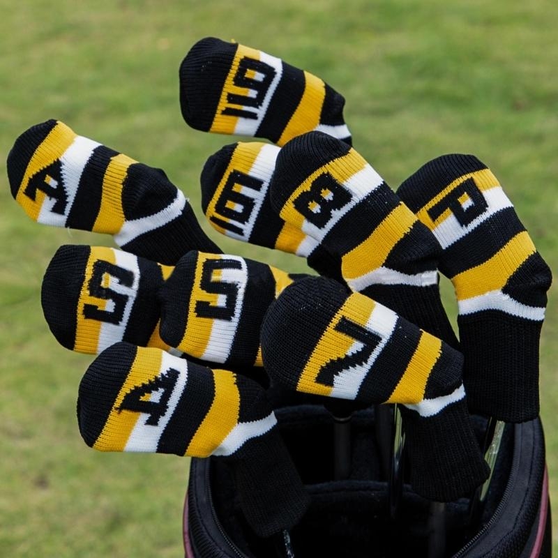   9Pcs Knitted Golf Club Headc - Golf Club Iron Set review and price