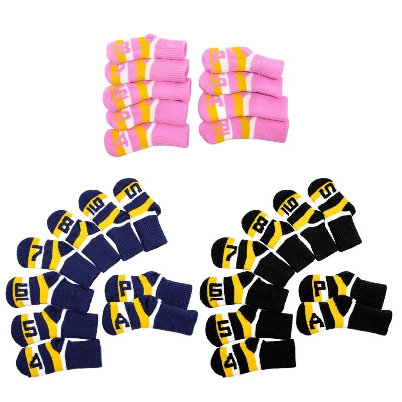   9Pcs Knitted Golf Club Headc - Golf Club Iron Set review and price
