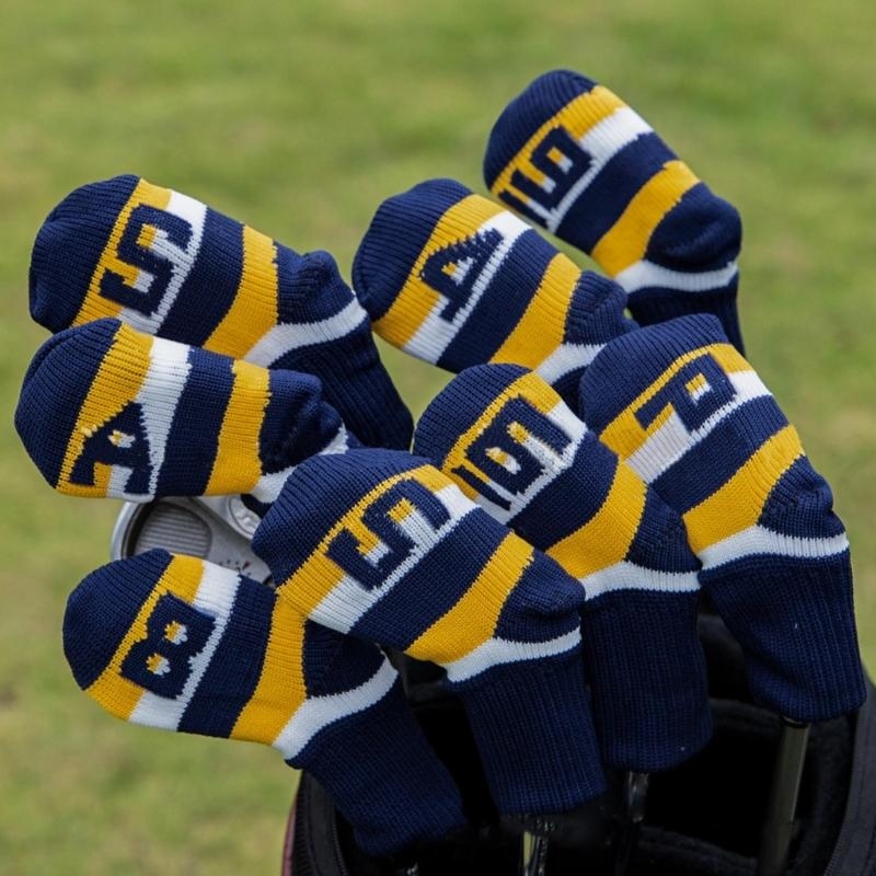   9Pcs Knitted Golf Club Headc - Golf Club Iron Set review and price