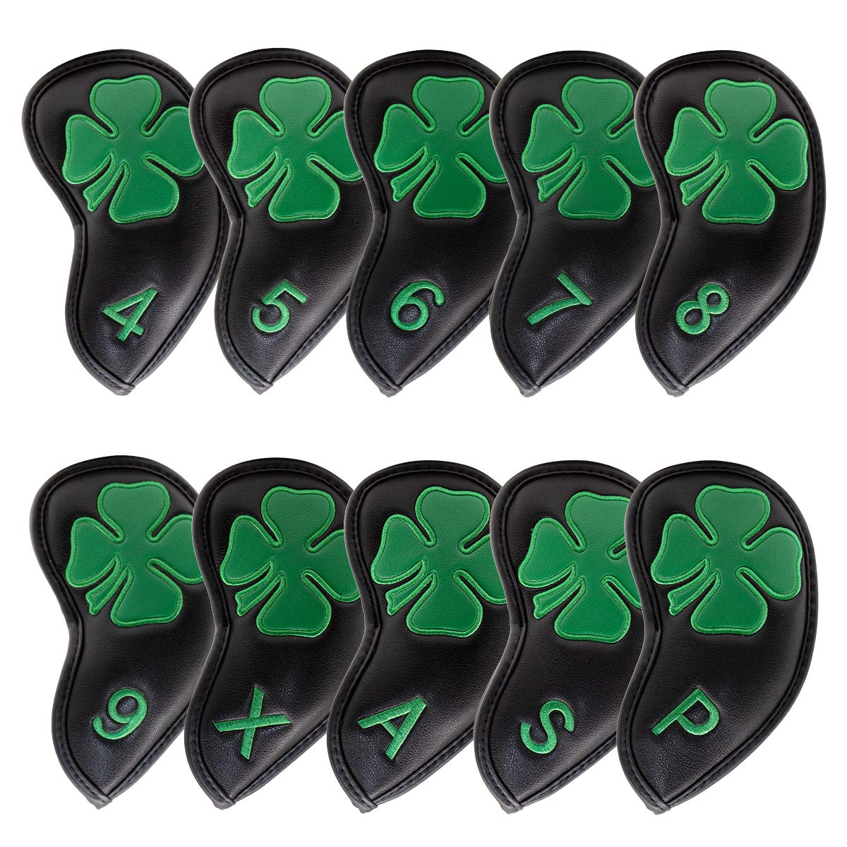 Golf Iron Head Covers Black Lu - Golf Club Iron Set review and price
