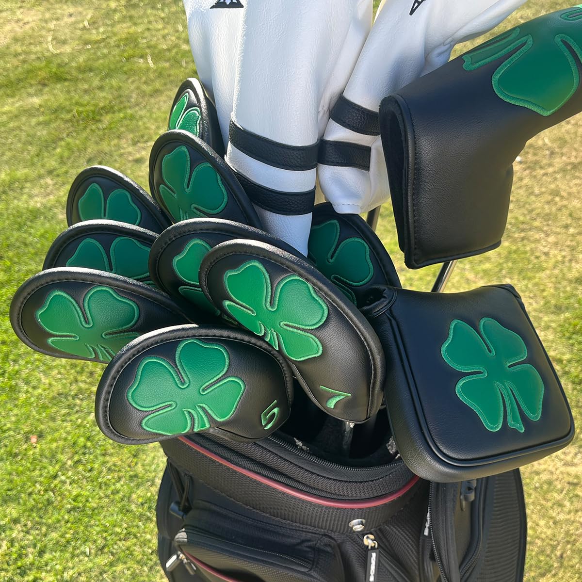 Golf Iron Head Covers Black Lu - Golf Club Iron Set review and price