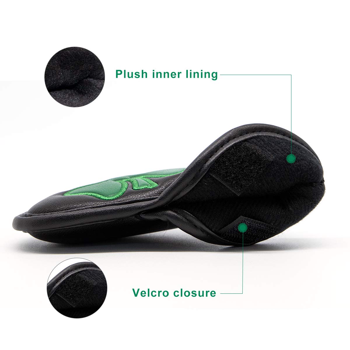 Golf Iron Head Covers Black Lu - Golf Club Iron Set review and price