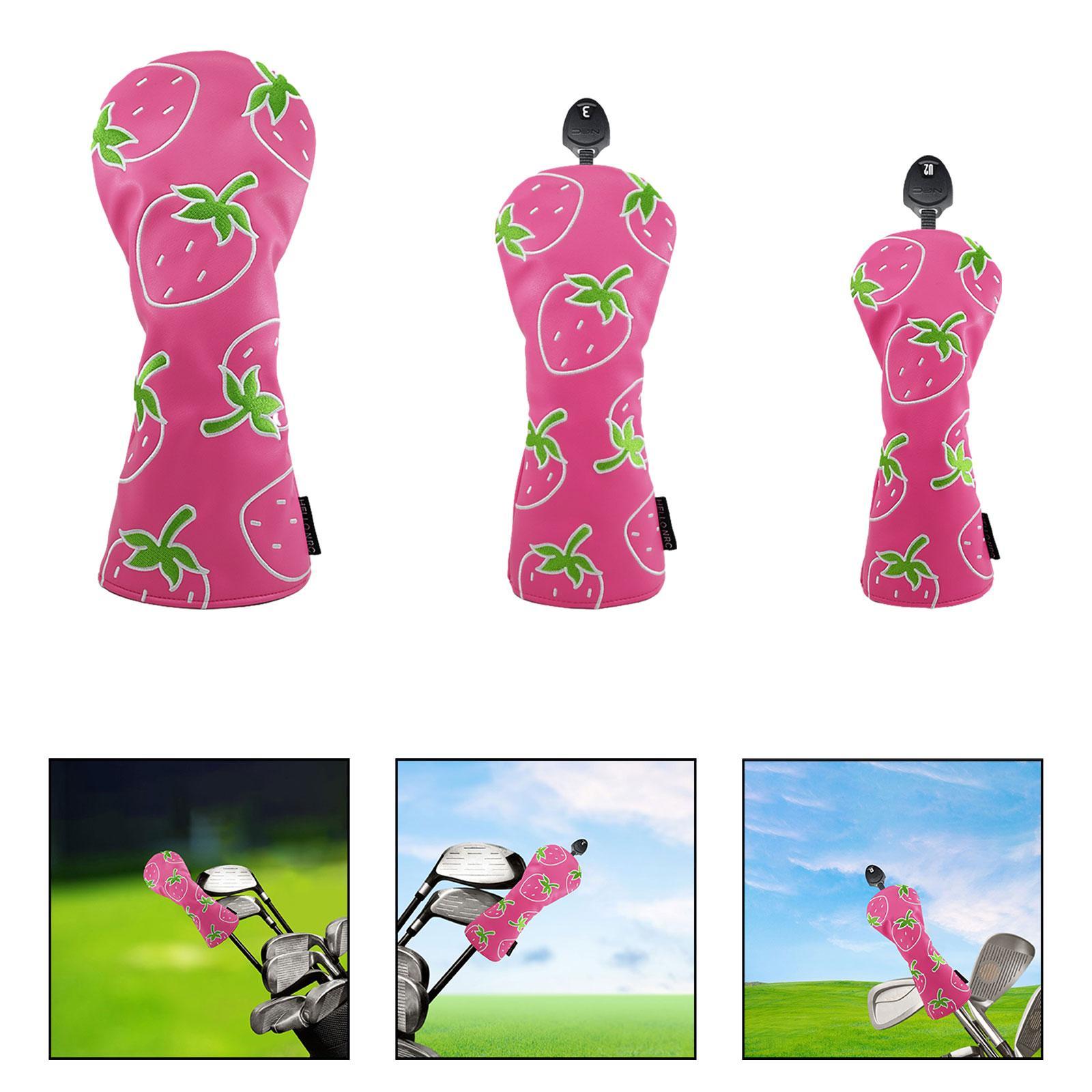 Strawberry Printed Wood Headco - Golf Equipment Gifts review and price