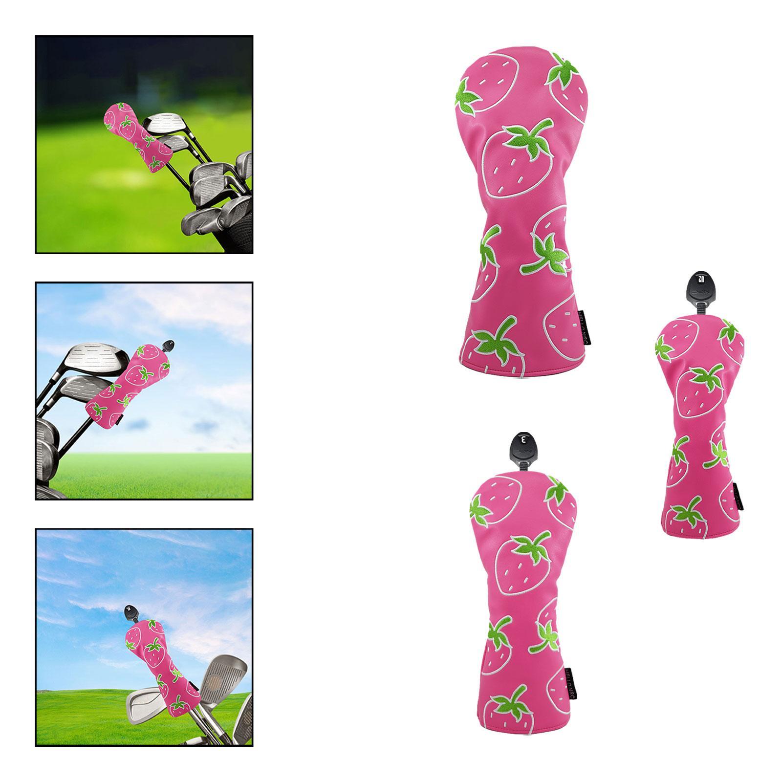 Strawberry Printed Wood Headco - Golf Equipment Gifts review and price