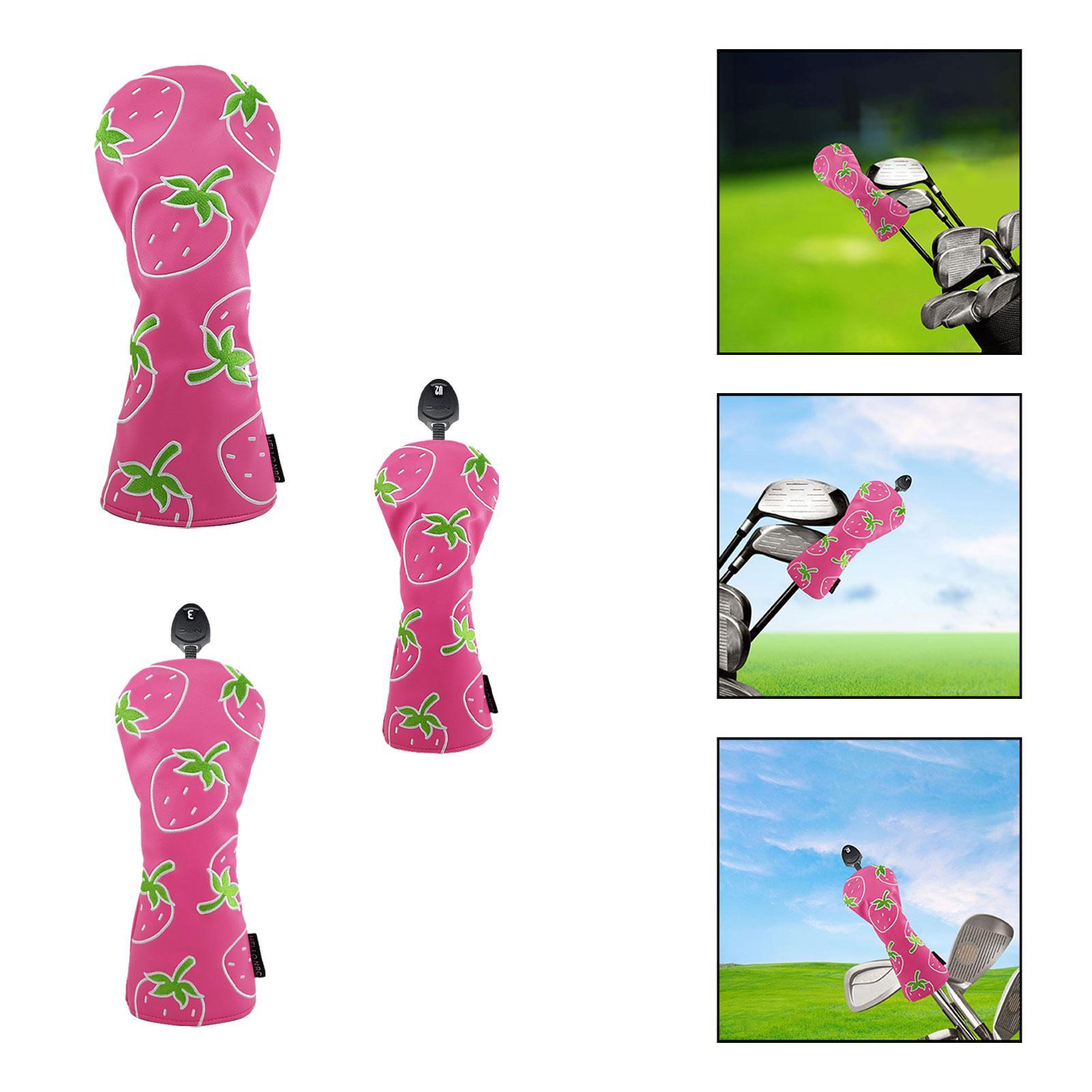 Strawberry Printed Wood Headco - Golf Equipment Gifts review and price