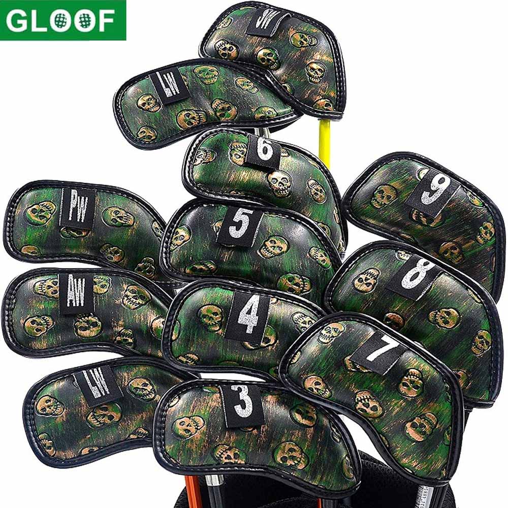 12Pcs Skull Golf Iron Head Cov - Golf Club Iron Set review and price