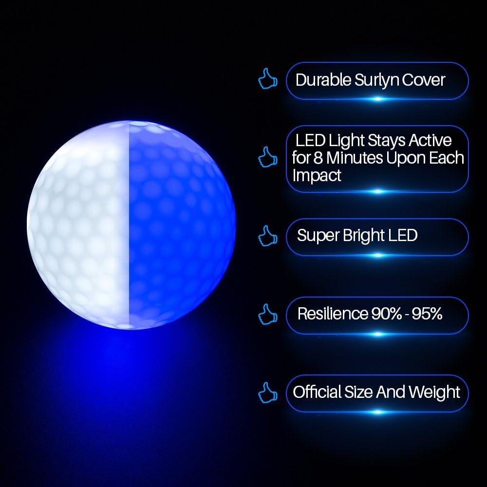 Glow in The Dark Golf Balls Li - Golf Equipment Gifts review and price