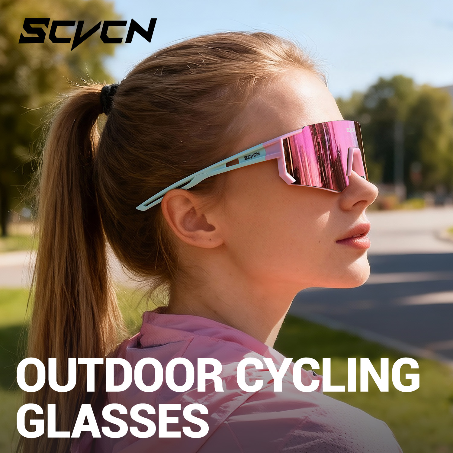 SCVCN Pink Cycling Glasses Bic - Golf Equipment Photos review and price