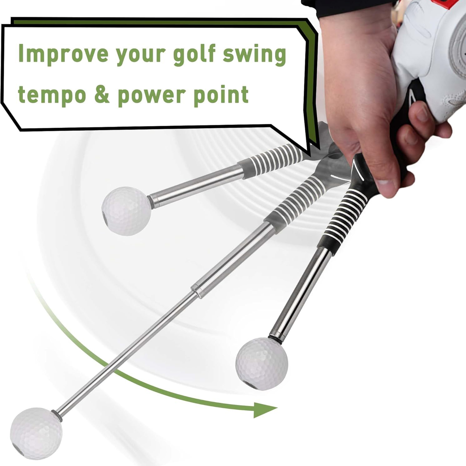 Retractable Golf Swing Trainin - Golf Equipment Indoor review and price