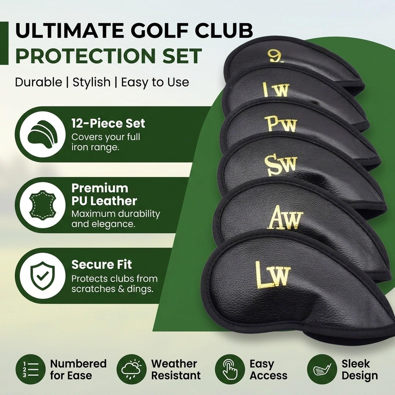 Golf Irons Head Cover 12 Piece - Golf Club Iron Set review and price